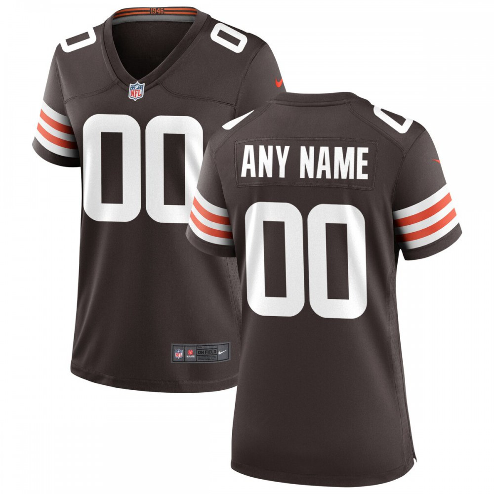 Nike Cleveland Browns Women's Custom Game Jersey - Brown-GridironStore